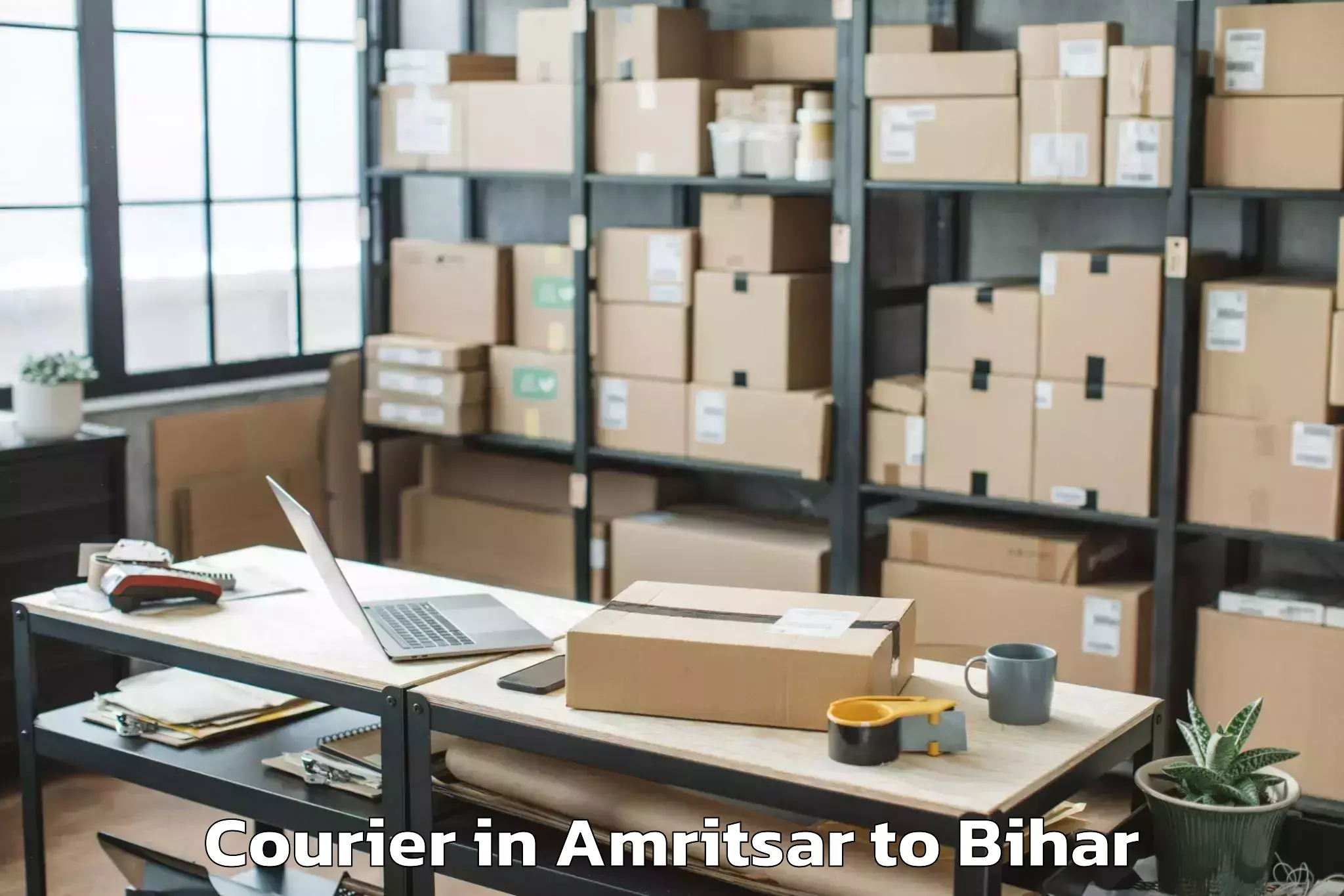 Book Amritsar to Lauriya Nandangarh Courier Online